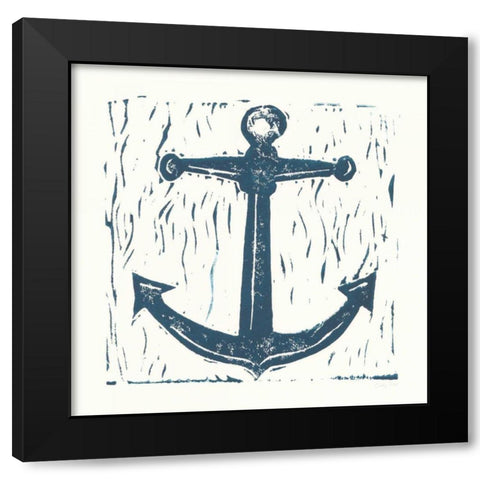 Nautical Collage on White III Black Modern Wood Framed Art Print by Prahl, Courtney