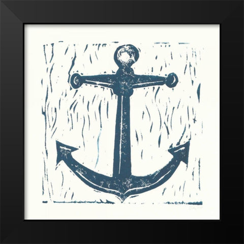Nautical Collage on White III Black Modern Wood Framed Art Print by Prahl, Courtney