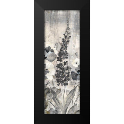 Crystal Raindrops Panel III BW Black Modern Wood Framed Art Print by Vassileva, Silvia