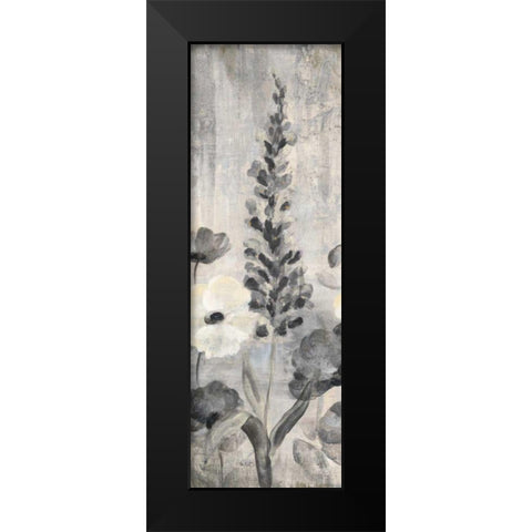 Crystal Raindrops Panel IV BW Black Modern Wood Framed Art Print by Vassileva, Silvia