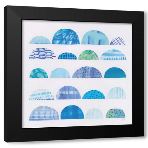 Half Moon Abstract I Black Modern Wood Framed Art Print by Averinos, Melissa