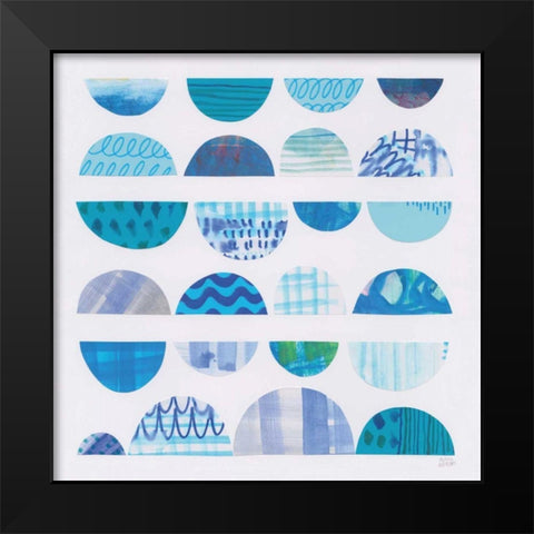 Half Moon Abstract II Black Modern Wood Framed Art Print by Averinos, Melissa
