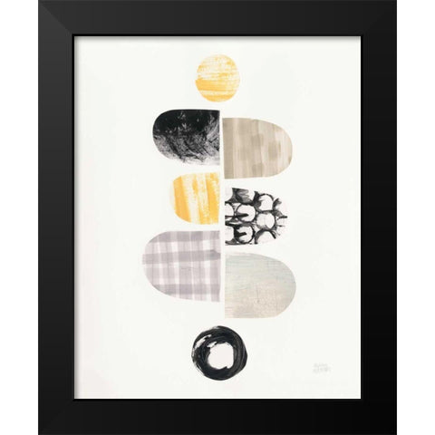Mod Neutrals I Black Modern Wood Framed Art Print by Averinos, Melissa