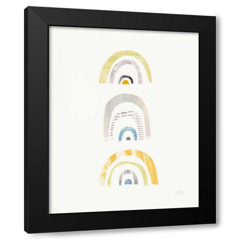 Mod Neutrals III Black Modern Wood Framed Art Print by Averinos, Melissa