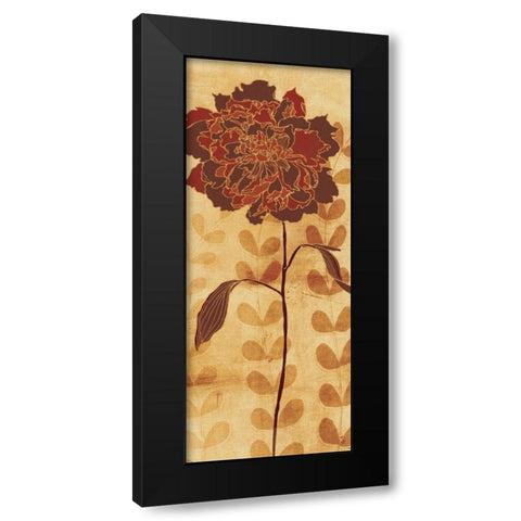 Sarahs Garden II Black Modern Wood Framed Art Print with Double Matting by Adams, Sarah