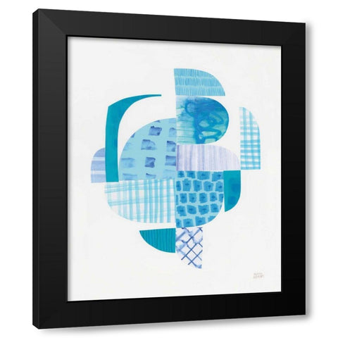 Fragments IV Black Modern Wood Framed Art Print with Double Matting by Averinos, Melissa