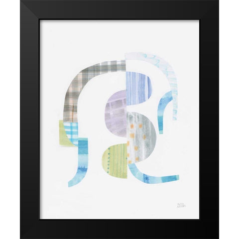 Fragments V Black Modern Wood Framed Art Print by Averinos, Melissa