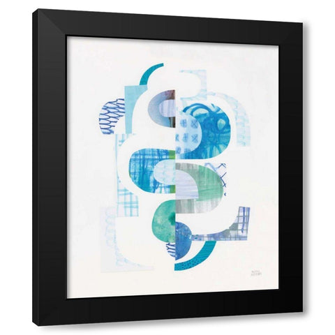 Fragments VI Black Modern Wood Framed Art Print with Double Matting by Averinos, Melissa
