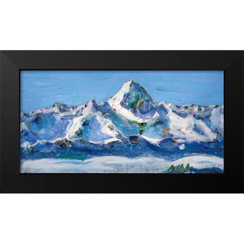 No Limits Black Modern Wood Framed Art Print by Day, Kellie