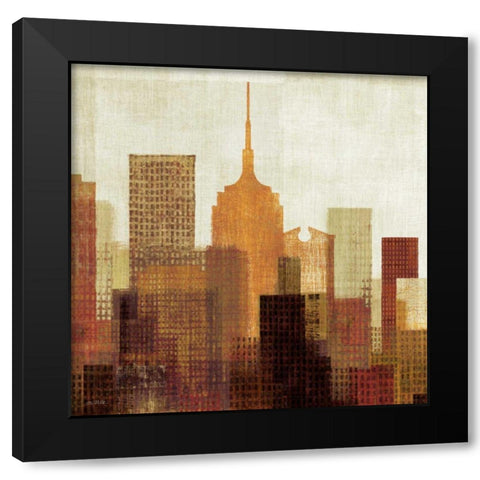 Summer in the City II Black Modern Wood Framed Art Print by Mullan, Michael