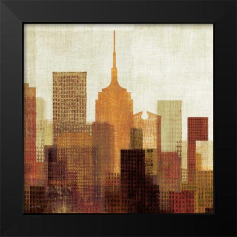 Summer in the City II Black Modern Wood Framed Art Print by Mullan, Michael