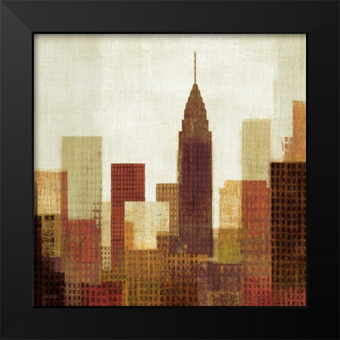 Summer in the City III Black Modern Wood Framed Art Print by Mullan, Michael