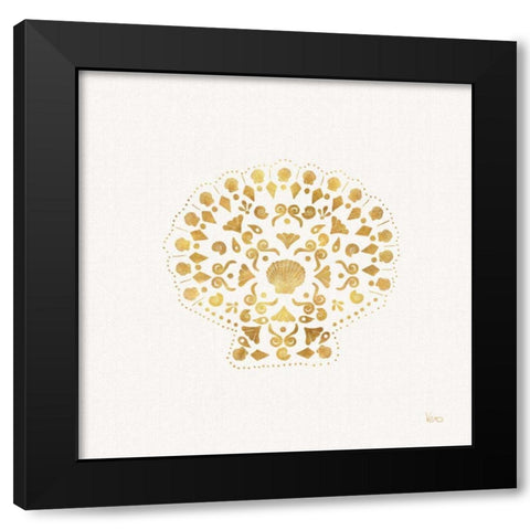 Sea Charms III no Words Black Modern Wood Framed Art Print by Charron, Veronique