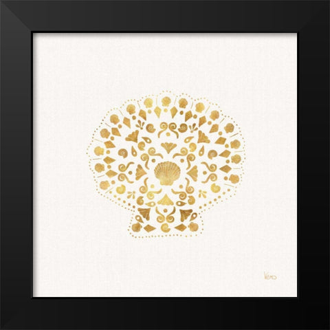 Sea Charms III no Words Black Modern Wood Framed Art Print by Charron, Veronique