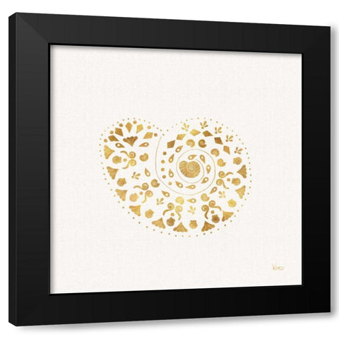 Sea Charms IV no Words Black Modern Wood Framed Art Print with Double Matting by Charron, Veronique