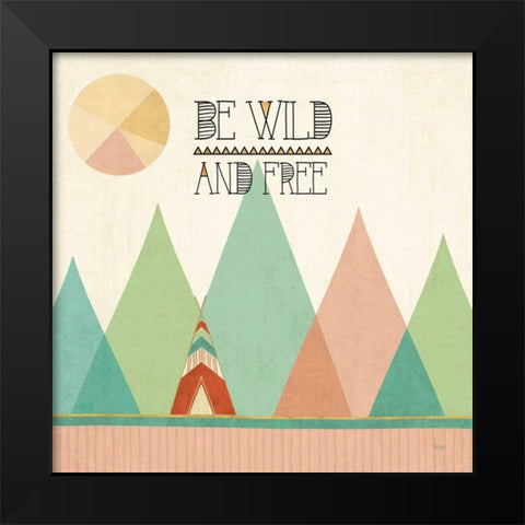 Southwest Geo II Black Modern Wood Framed Art Print by Charron, Veronique