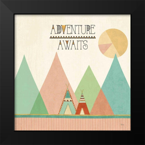 Southwest Geo III Black Modern Wood Framed Art Print by Charron, Veronique