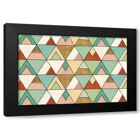 Southwest Geo X Black Modern Wood Framed Art Print by Charron, Veronique