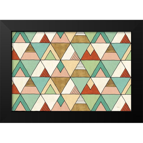 Southwest Geo X Black Modern Wood Framed Art Print by Charron, Veronique