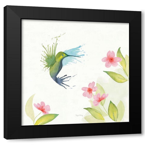 Flit I Black Modern Wood Framed Art Print by DeNeige, Elyse
