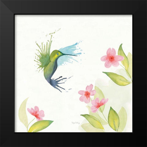 Flit I Black Modern Wood Framed Art Print by DeNeige, Elyse