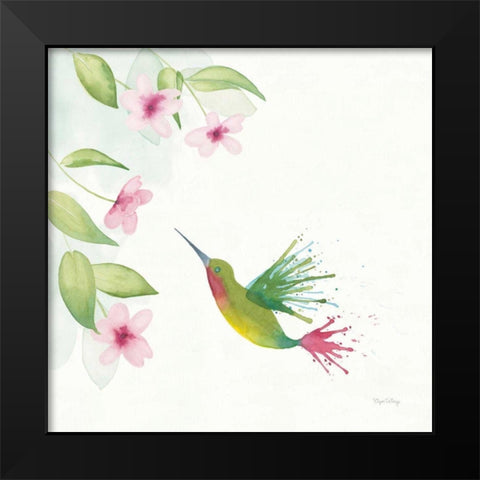 Flit II Black Modern Wood Framed Art Print by DeNeige, Elyse