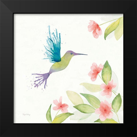 Flit III Black Modern Wood Framed Art Print by DeNeige, Elyse