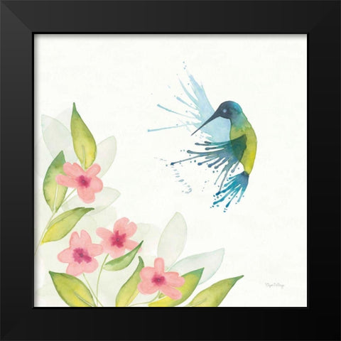 Flit IV Black Modern Wood Framed Art Print by DeNeige, Elyse
