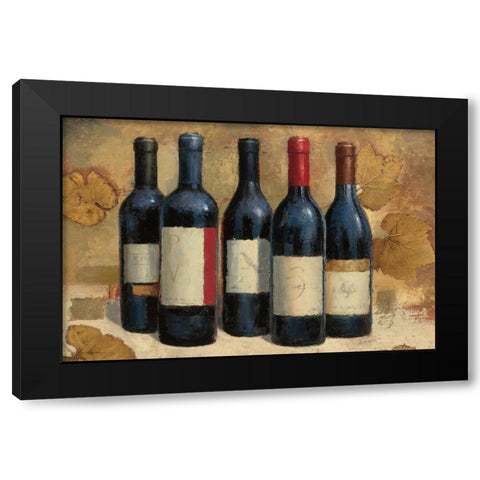 Napa Reserve Wine Crop Black Modern Wood Framed Art Print with Double Matting by Wiens, James