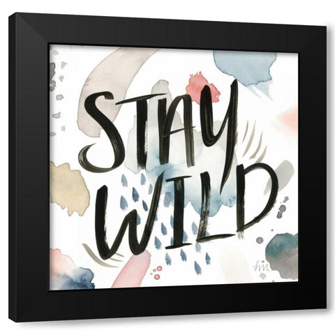 April Showers Inspiration I Black Modern Wood Framed Art Print by Marshall, Laura