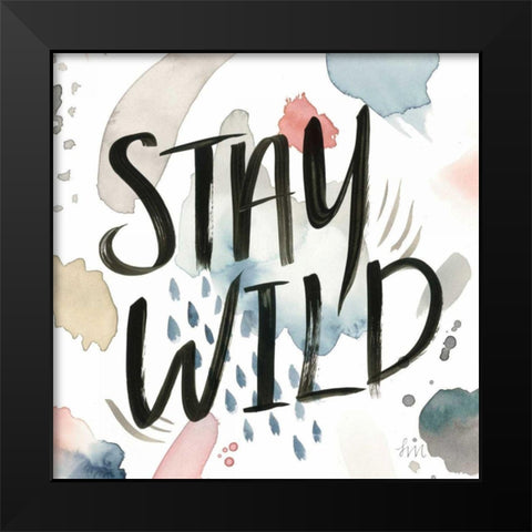 April Showers Inspiration I Black Modern Wood Framed Art Print by Marshall, Laura