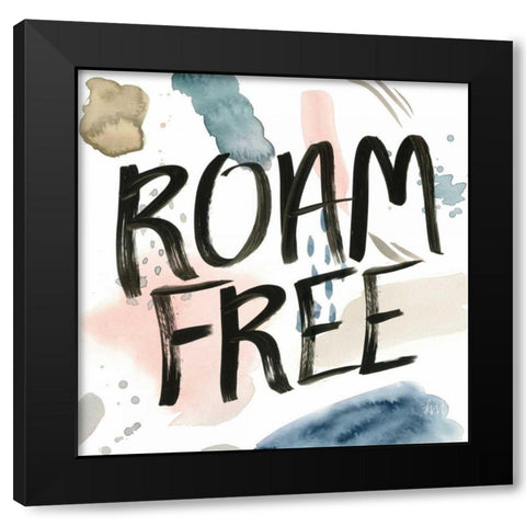 April Showers Inspiration II Black Modern Wood Framed Art Print with Double Matting by Marshall, Laura