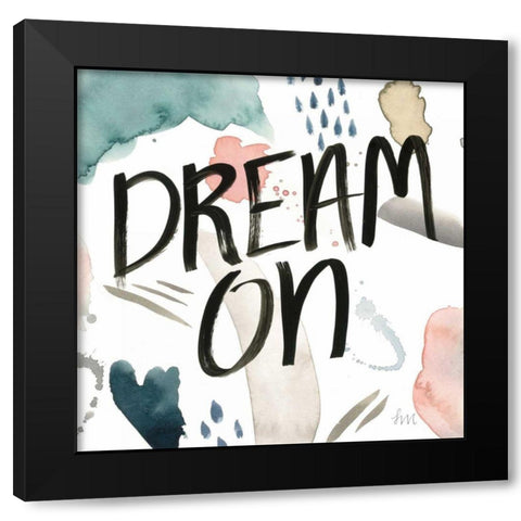 April Showers Inspiration IV Black Modern Wood Framed Art Print by Marshall, Laura