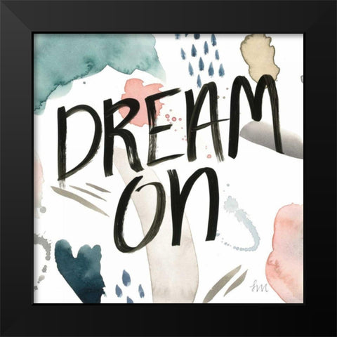 April Showers Inspiration IV Black Modern Wood Framed Art Print by Marshall, Laura