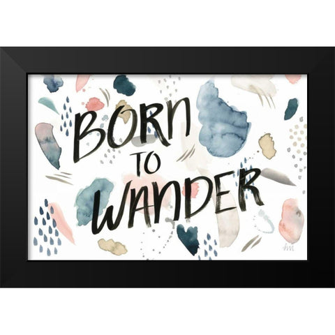 April Showers Inspiration VI Black Modern Wood Framed Art Print by Marshall, Laura