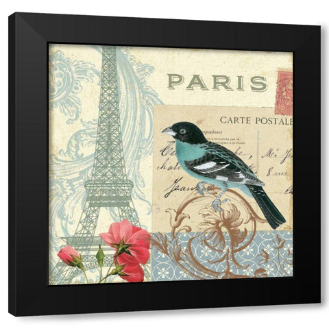 Memories I Black Modern Wood Framed Art Print by Pela