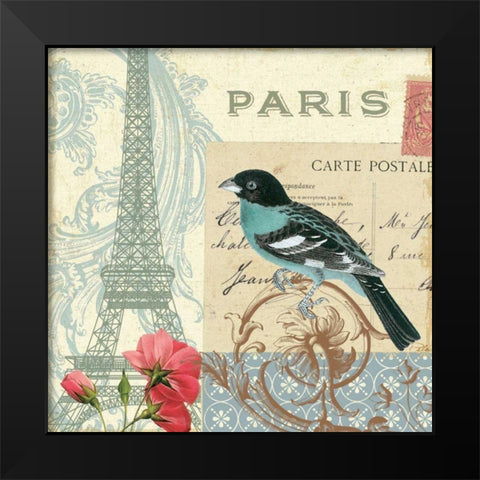 Memories I Black Modern Wood Framed Art Print by Pela