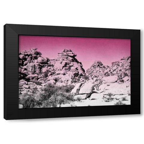 Ombre Adventure IV Black Modern Wood Framed Art Print with Double Matting by Urquhart, Elizabeth