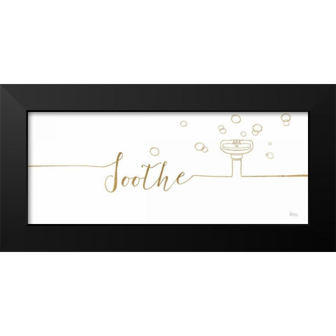 Underline Bath IV Black Modern Wood Framed Art Print by Charron, Veronique