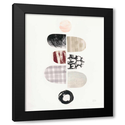 Mod Neutrals I Blush Black Modern Wood Framed Art Print with Double Matting by Averinos, Melissa