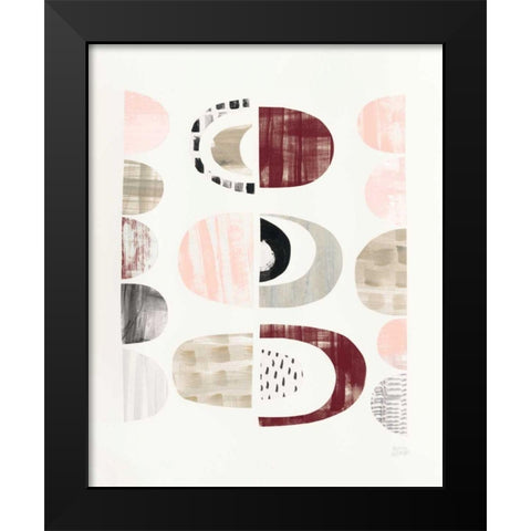 Mod Neutrals II Blush Black Modern Wood Framed Art Print by Averinos, Melissa