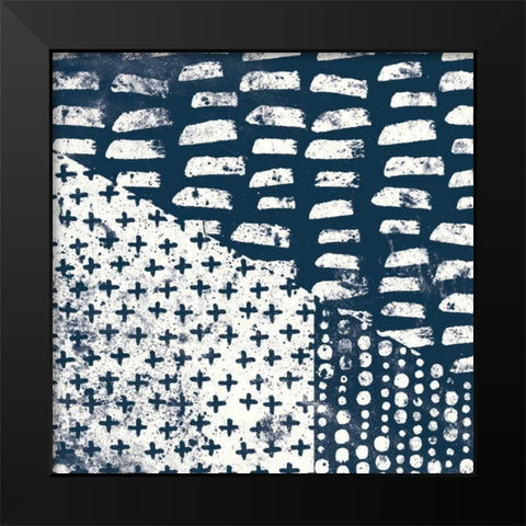 Mark Making Tile II Black Modern Wood Framed Art Print by Hershey, Moira
