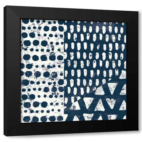 Mark Making Tile III Black Modern Wood Framed Art Print by Hershey, Moira