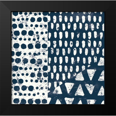 Mark Making Tile III Black Modern Wood Framed Art Print by Hershey, Moira