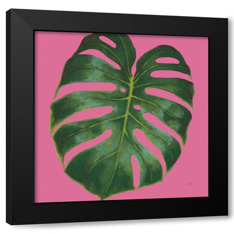Welcome to Paradise XIII on Pink Black Modern Wood Framed Art Print with Double Matting by Penner, Janelle