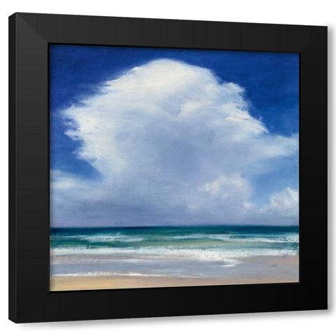 Beach Clouds II Black Modern Wood Framed Art Print with Double Matting by Purinton, Julia