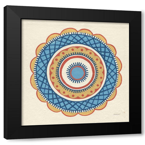 Solara I Black Modern Wood Framed Art Print with Double Matting by Lovell, Kathrine