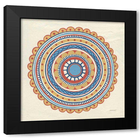 Solara IV Black Modern Wood Framed Art Print with Double Matting by Lovell, Kathrine