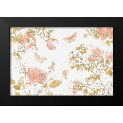 Watery Blooms I Black Modern Wood Framed Art Print by Pertiet, Katie