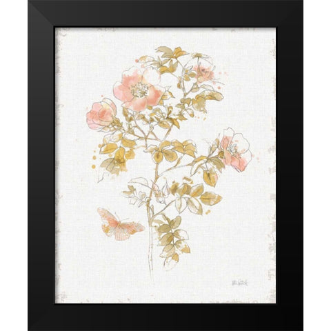 Watery Blooms III Black Modern Wood Framed Art Print by Pertiet, Katie